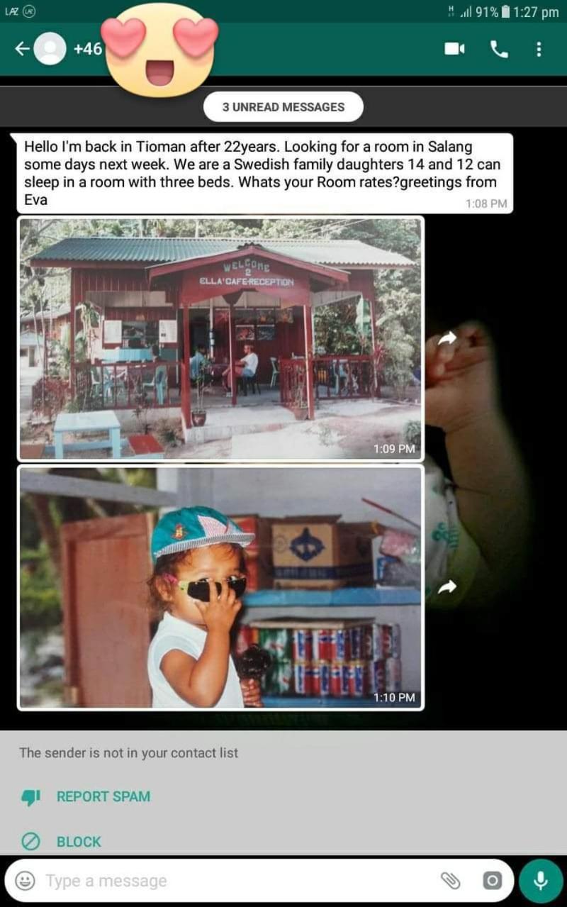 Ella'S Place Salang Tioman Kampong Ayer Batang Exteriör bild